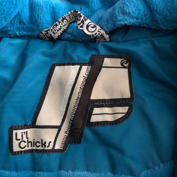 Teal Girl’s Ski Jacket - Picture 2 of 3